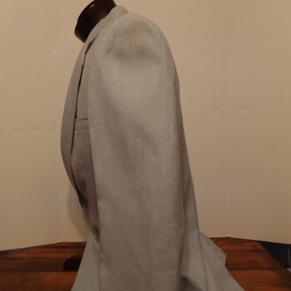 VTG Wm F Farrah Men's Blazer sz 42 Light Blue AU15 - Picture 4 of 6